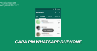 Cara Pin WhatsApp di iPhone