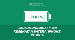 cara mengembalikan kesehatan baterai iphone ke 100